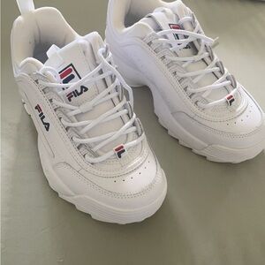 Fila White Chunky Sneakers
